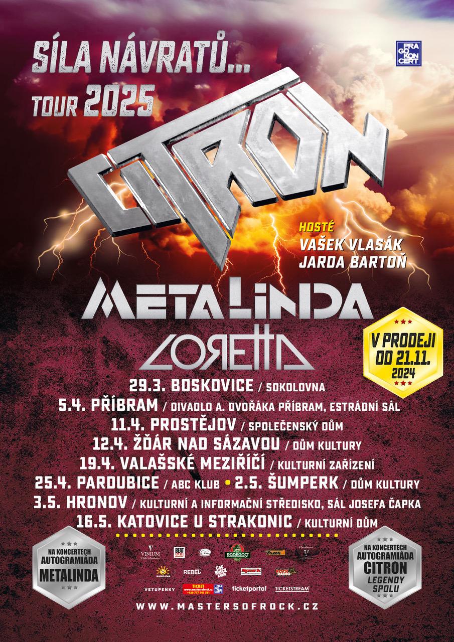 CITRON, METALINDA, LORETTA - 11. 4. 2025 od 19.00