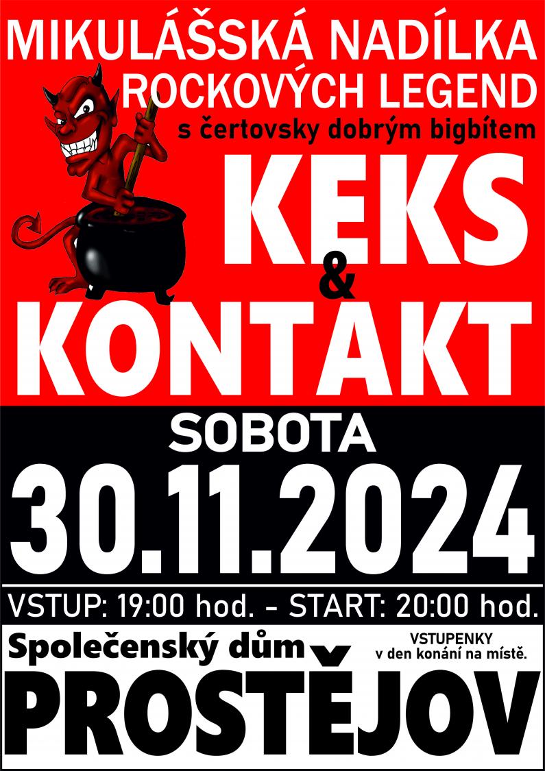 KEKS A KONTAKT - 30. 11. 2024 od 19.00