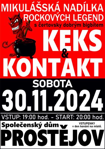 KEKS A KONTAKT - 30. 11. 2024 od 19.00