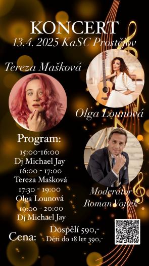 KONCERT Terezy Maškové a Olgy Lounové - 13. 4. 2025 od 15.00