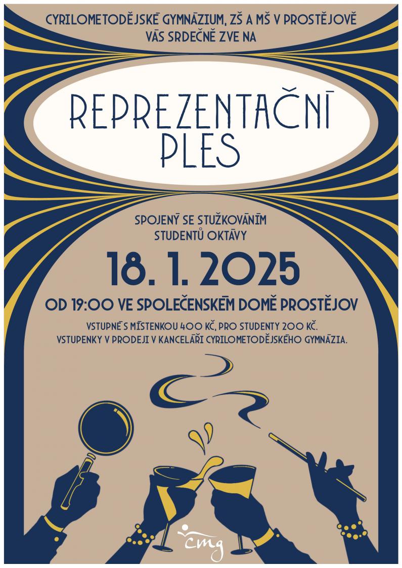 Reprezentační ples CMG - 18. 1. 2025 od 19.00